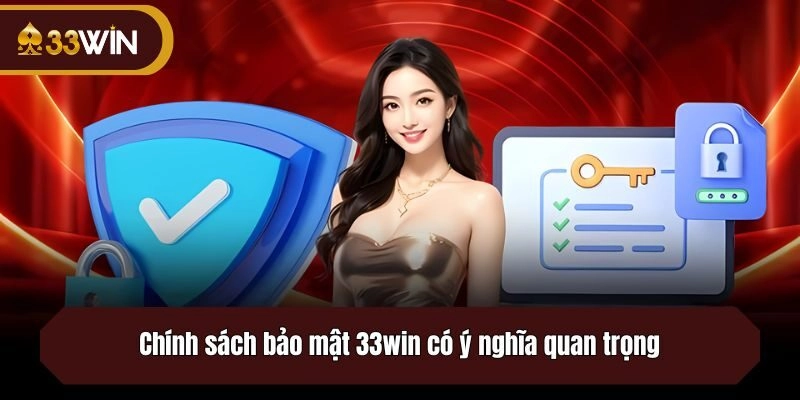Chính sách bảo mật 33win có ý nghĩa quan trọng